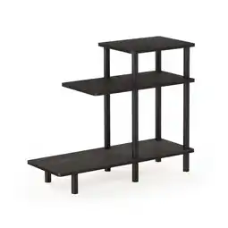 Walmart Furinno Turn-N-Tube 3-Tier Sofa Side Table, Espresso/Black offer