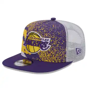 Walmart Men's New Era Purple Los Angeles Lakers Court Sport Speckle 9FIFTY Snapback Hat offer