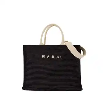 Walmart Marni Man Large Shopper Bag - Cotton - Black Black offer