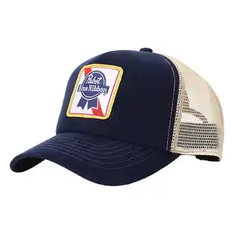 Walmart Pabst Blue Ribbon Logo Men's Navy Baseball Cap offer