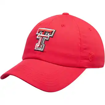 Walmart Men's Top of the World Red Texas Tech Red Raiders Primary Logo Staple Adjustable Hat offer