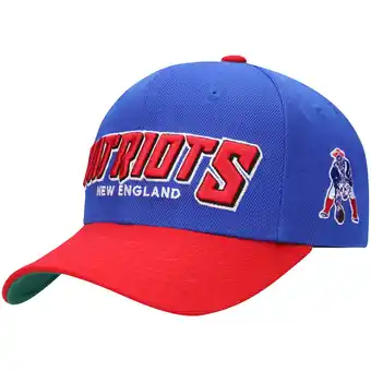 Walmart Youth Mitchell & Ness Royal/Red New England Patriots Shredder Adjustable Hat offer