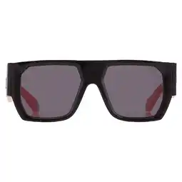 Walmart Philipp Plein Grey Browline Men's Sunglasses SPP094M 700F 54 offer