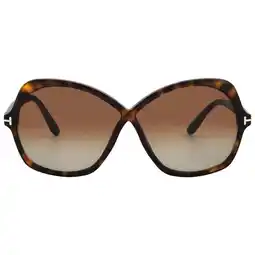 Walmart Tom Ford Sunglasses Rosemin FT1013 52F Dark Havana Brown Gradient offer