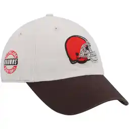 Walmart Men's '47 Cream/Brown Cleveland Browns Sidestep Clean Up Adjustable Hat offer