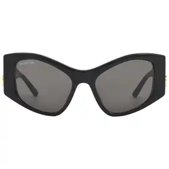 Walmart Balenciaga Grey Cat Eye Ladies Sunglasses BB0287S 001 55 offer