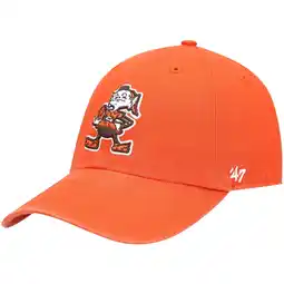 Walmart Men's '47 Orange Cleveland Browns Clean Up Brownie The Elf Legacy Adjustable Hat offer