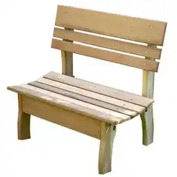 Walmart 94 in. Red Cedar Chickadee Backed Bench offer