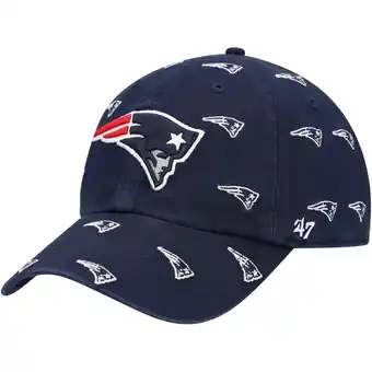 Walmart Women's '47 Navy New England Patriots Confetti Clean Up Adjustable Hat offer