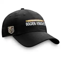 Walmart Men's Fanatics Black Vegas Golden Knights Authentic Pro Rink Adjustable Hat offer