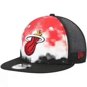 Walmart Men's New Era Black Miami Heat Hazy Trucker 9FIFTY Snapback Hat offer