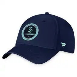 Walmart Men's Fanatics Navy Seattle Kraken 2022 Authentic Pro Training Camp Flex Hat offer