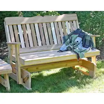 Walmart Creekvine Designs WF6SEGCVD 6 ft. Cedar Countryside Rocking Glider offer