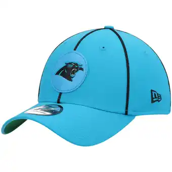 Walmart Men's New Era Blue Carolina Panthers Sideline 39Thirty Flex Hat offer