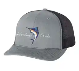 Walmart Heritage Pride Marlin Mens Embroidered Mesh Back Trucker Hat, Heather Grey/Black offer