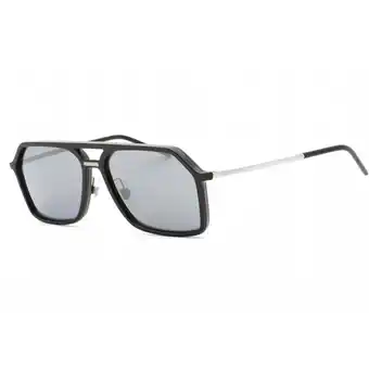 Walmart DOLCE & GABBANA DG6196 501 6G Black Light Grey Mirror Black 59mm Mens Sunglasses offer