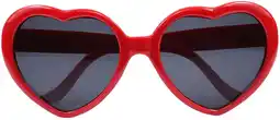 Walmart Ladies Fashion Super Large Heart Shaped Retro Sunglasses - Cute and Stylish - Red offer