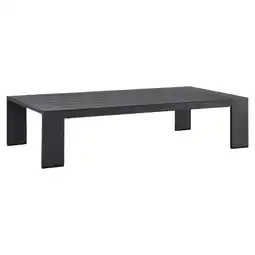 Walmart Modway Tahoe Modern Powder-Coated Aluminum Outdoor Patio Coffee Table in Gray offer