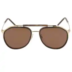 Walmart Dolce & Gabbana Dark Brown Pilot Men's Sunglasses DG2277 02/73 57 offer