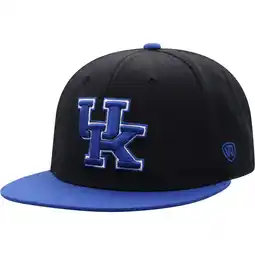 Walmart Men's Top of the World Black/Royal Kentucky Wildcats Team Color Two-Tone Fitted Hat offer