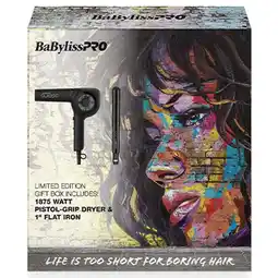 Walmart BabylissPRO Limited Edition Giftset (Pistol Grip Dryer 1875W & 1 Flat Iron) offer