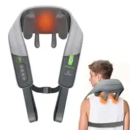 Walmart Comfier Neck Back Massager with Heat, Cordless Shoulder Massager for Pain Relief offer