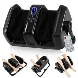 Walmart Costway Foot & Calf Massager Deep Kneading Shiatsu Massager Machine with Heat Black offer