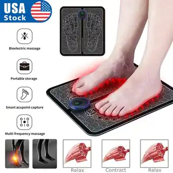 Walmart EMS Foot Massager Electric Deep Reshaping Kneading Muscle Leg Pain Relax Machine offer