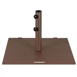 Walmart Gymax 50 LBS Patio Umbrella Base Stand 24'' Outdoor Square Market Handle Wheel offer