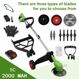 Walmart BAOKALER 24 Volt Straight Shaft Walk Behind String Trimmer, Cordless offer