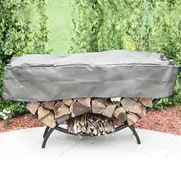 Walmart Crescent Cover, Waterproof UV Breathable Oxford Fabric Firewood Cover for Indoor/Outdoor, Black offer