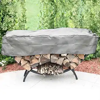 Walmart Crescent Cover, Waterproof UV Breathable Oxford Fabric Firewood Cover for Indoor/Outdoor, Black offer