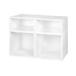 Walmart Niche Cubo Storage Set- 2 Full Cubes/2 Half Cubes- White Wood Grain offer