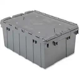 Walmart 8.5 gal Attached Lid Storage Container Box, Grey offer