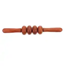 Walmart 1Pc Wooden Body Muscle Massager Roller Stick Deep Relaxing Massage Stick (Claret) offer