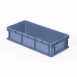 Walmart ORBIS Stakpak Plastic Long Stacking Container 32L x 15W x 7-1/2H Blue offer