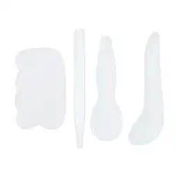 Walmart 4Pcs Natural Jade Massager Body Gua Sha Board Practical Massaging Tool White offer