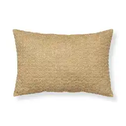 Walmart Better Homes & Gardens 13x19 Natural Heavyweight Fabric Decorative Pillow, Weather-Resistant offer