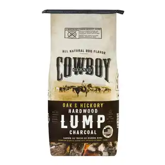 Walmart Cowboy 8 Pound Oak & Hickory Lump Charcoal offer