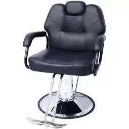 Walmart Heavy Duty PU Black Reclining Salon Chair Hydraulic Extra Wide Seat Styling & Coloring Cape offer