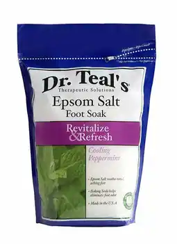 Walmart Dr. Teal's Pure Epson Salt Foot Soak Revitalize & Refresh, 2 Lbs, 2-Pack offer