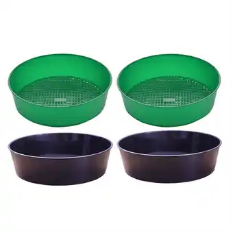 Walmart Garden Soil Sifter Planter Filter Sieve 4 Pack Rock Sand Set Compost offer