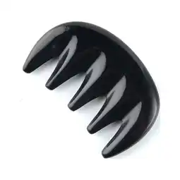 Walmart Wide Tooth Massaging Treatment Scraping Massage Tool Smooth Horn Comb (Black) offer