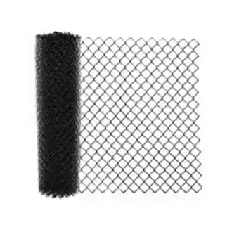 Walmart 5 x 50 ft. 9.5 AW Gauge Galvanized Steel Chain Link Fence Fabric, Black offer