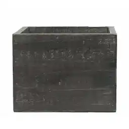 Walmart MDR Trading AI-3501BW-Q02 Square Blackwashed Planter - Set of 2 offer