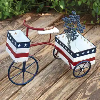 Walmart CTW 770470 Patriotic Trike Planter, 21-inch Length offer