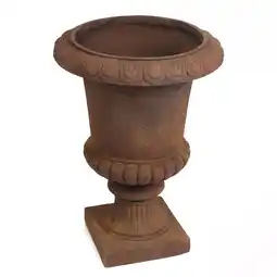 Walmart LuxenHome Rustic Brown MgO Urn Planter offer