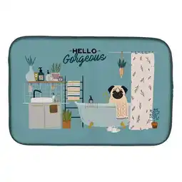 Walmart Fawn Pug in Bathtub Dish Drying Mat offer