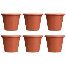 Walmart The HC Companies 12 Classic Flower Pot Planter, Terra Cotta (6 Pack) offer