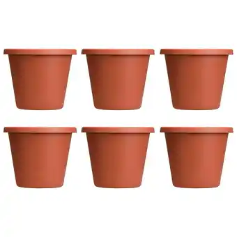 Walmart The HC Companies 12 Classic Flower Pot Planter, Terra Cotta (6 Pack) offer